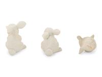 Three Boehm Rabbits