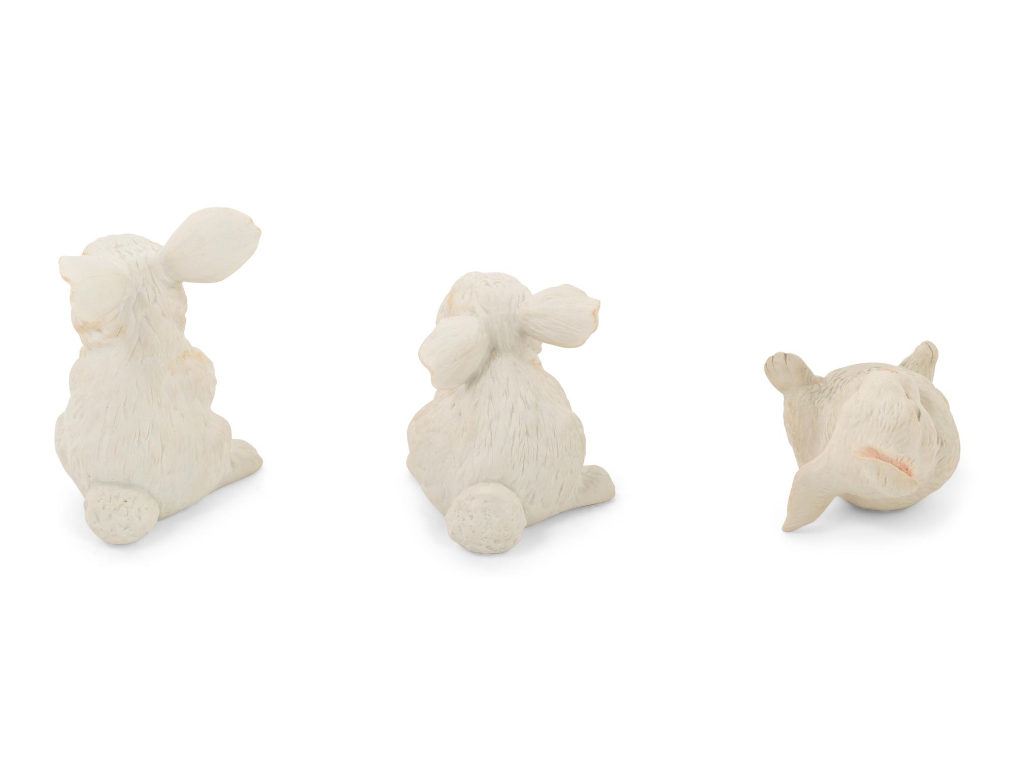 Three Boehm Rabbits