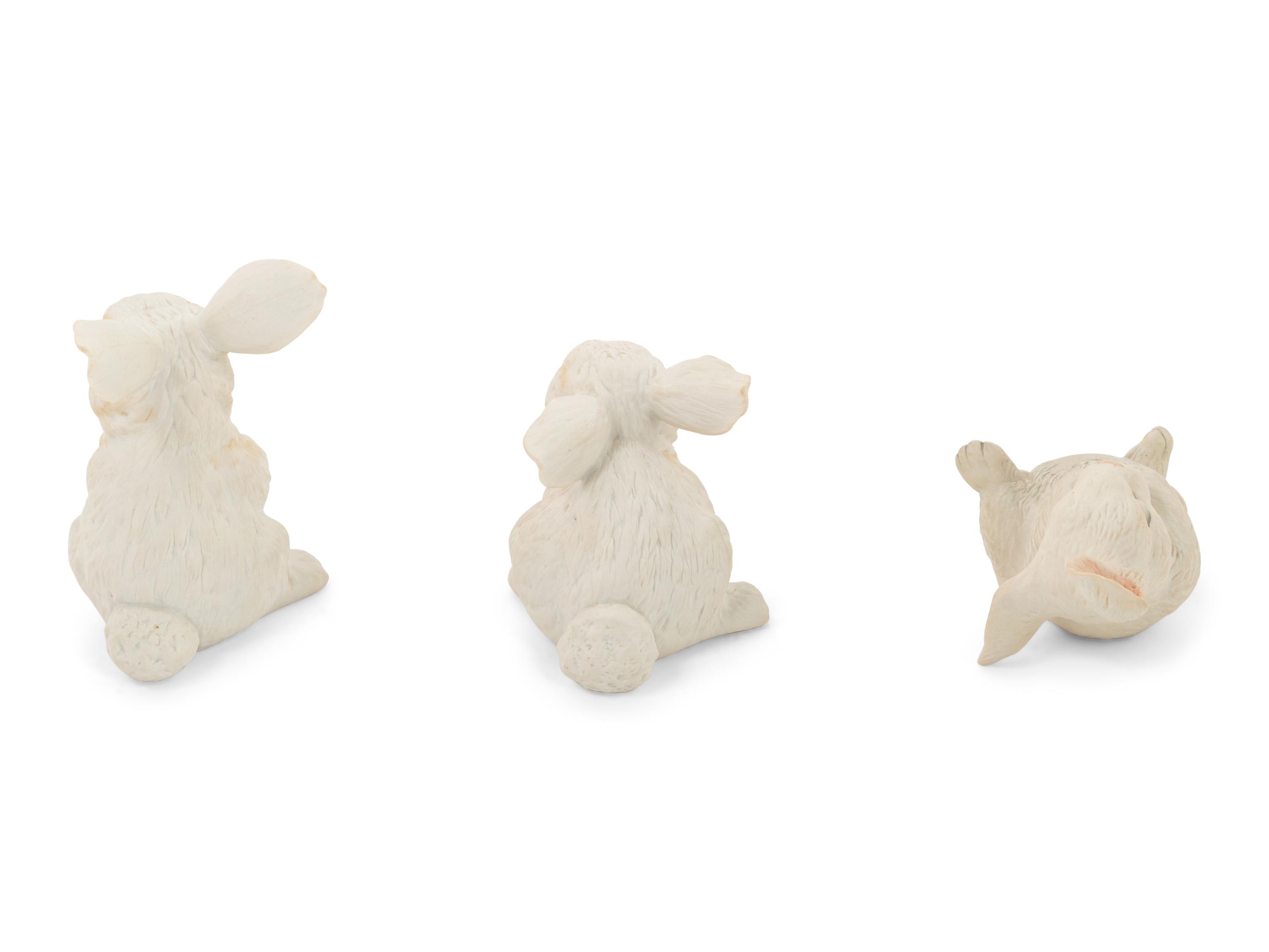 Three Boehm Rabbits