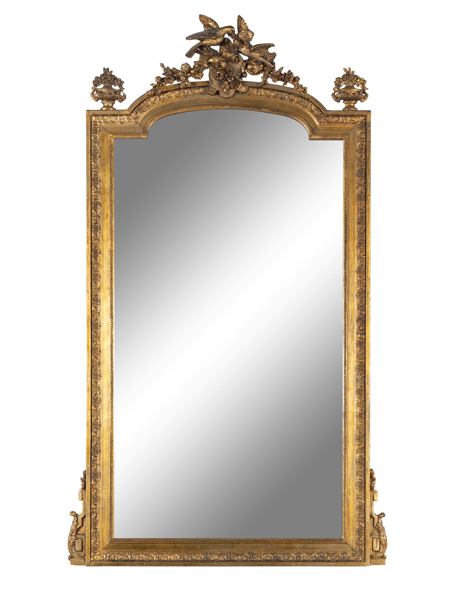 A Louis XVI Style Giltwood Mirror