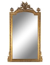 A Louis XVI Style Giltwood Mirror