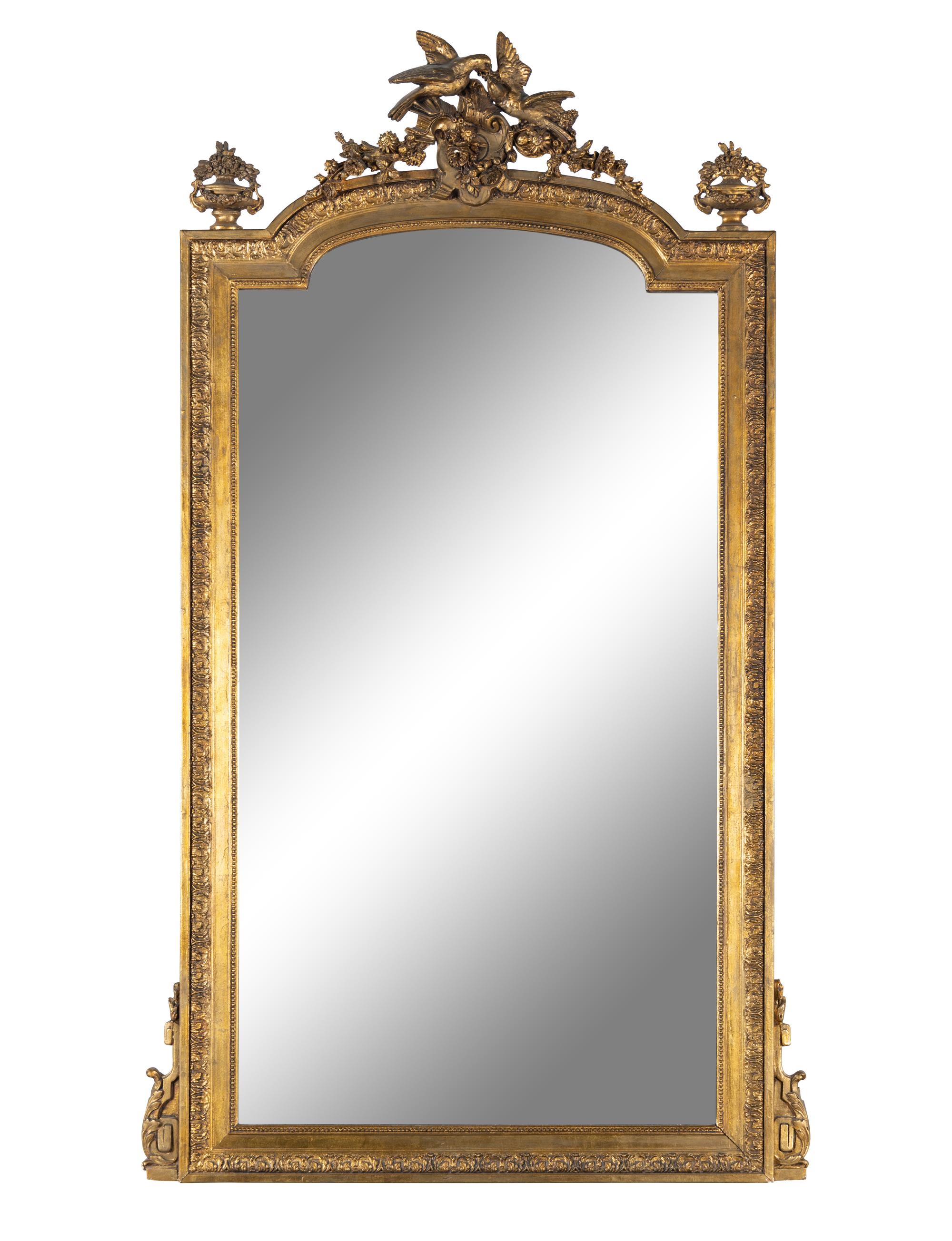 A Louis XVI Style Giltwood Mirror