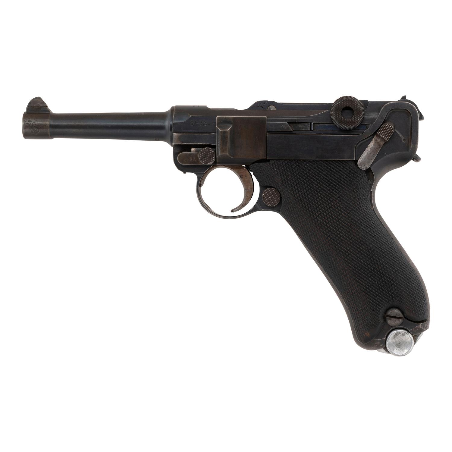 ** DWM P.08 Luger Made 1912 in Holster with Two WWII Magazines