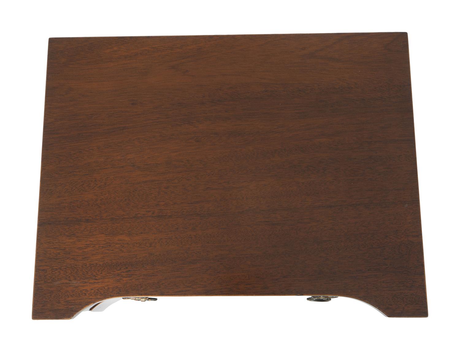 A Pair of George III Style Mahogany Side Tables with String Inlay — 19TH CENTURY