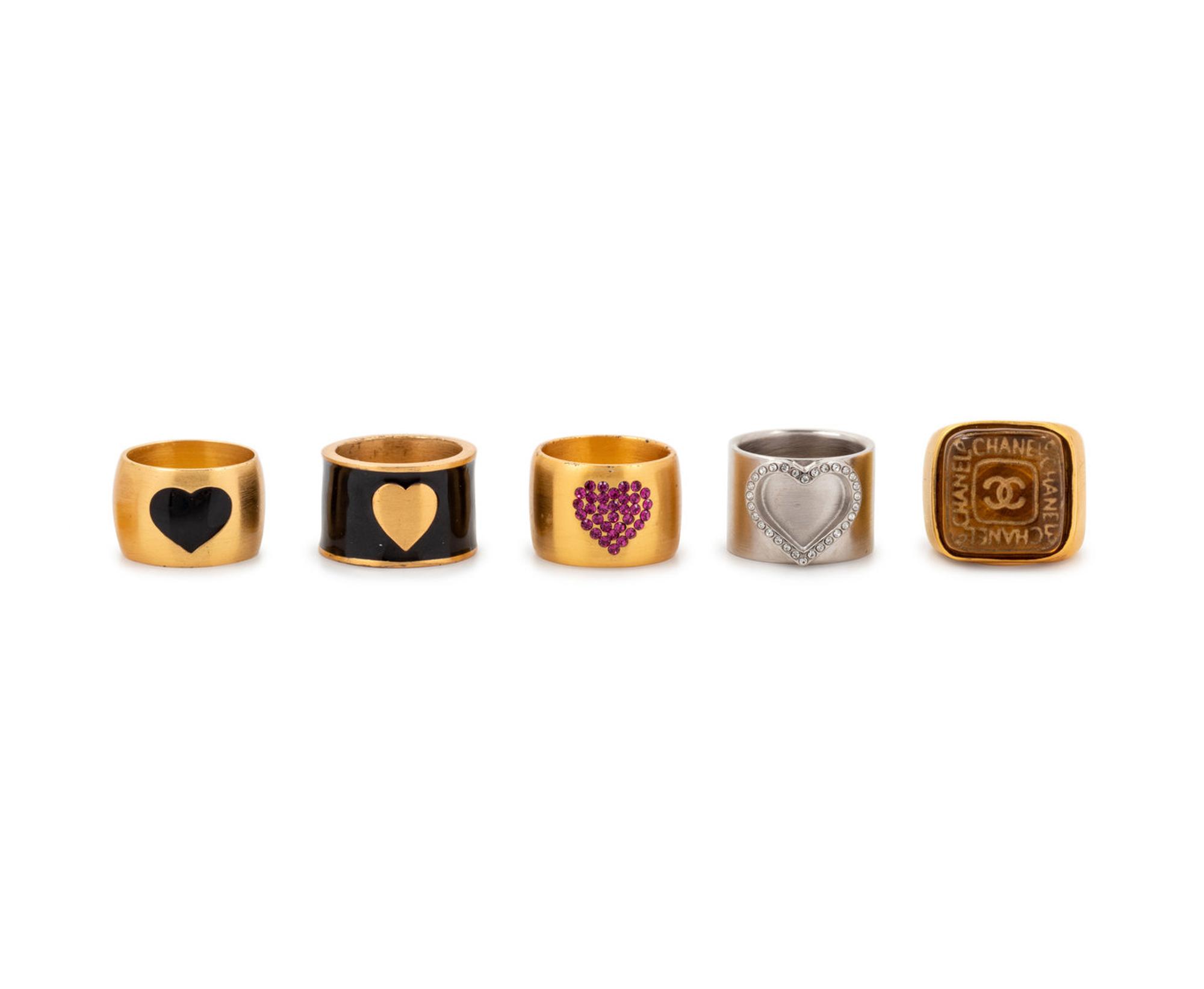 Five Chanel Rings, 1970s-2000s