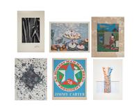 Presidential Portfolio (complete portfolio of six screenprints, with text and portfolio case), 1982