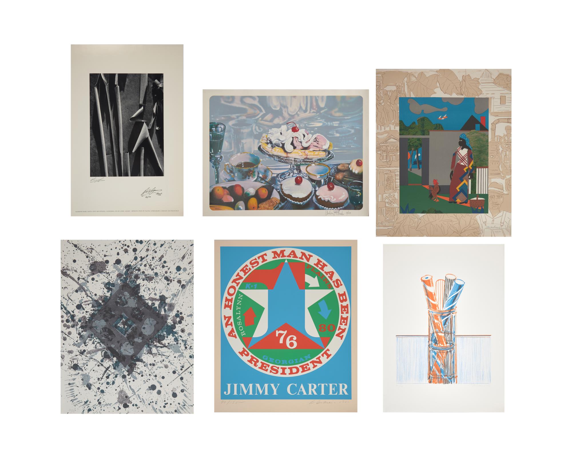Presidential Portfolio (complete portfolio of six screenprints, with text and portfolio case), 1982