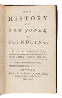 Fielding, Henry (1707-1754). The History of Tom Jones, a Foundling . London: Printed for A. Millar, 1749.