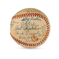 A 1950s Boston Braves Multi Signed Autograph Baseball