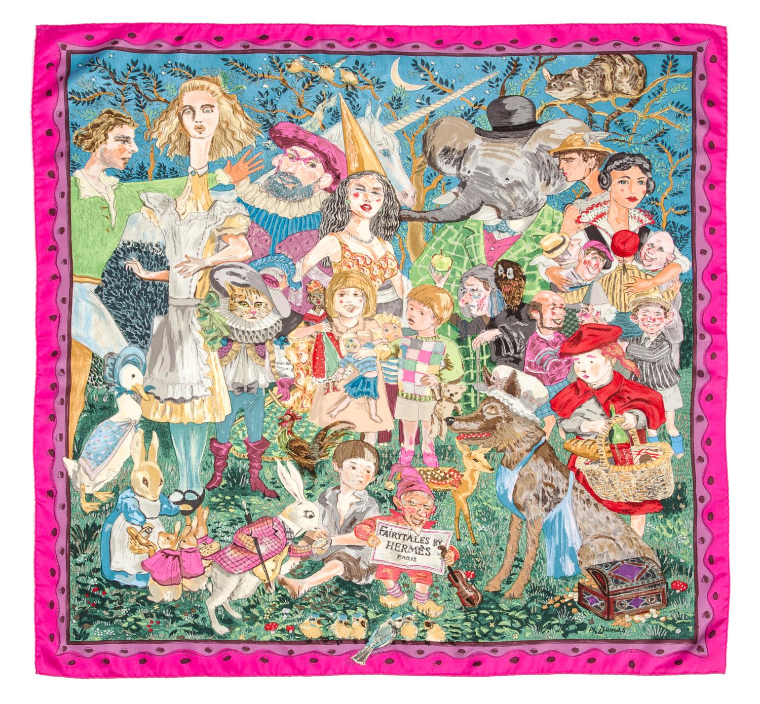 An Hermes 90cm Silk Scarf, 36"x36".