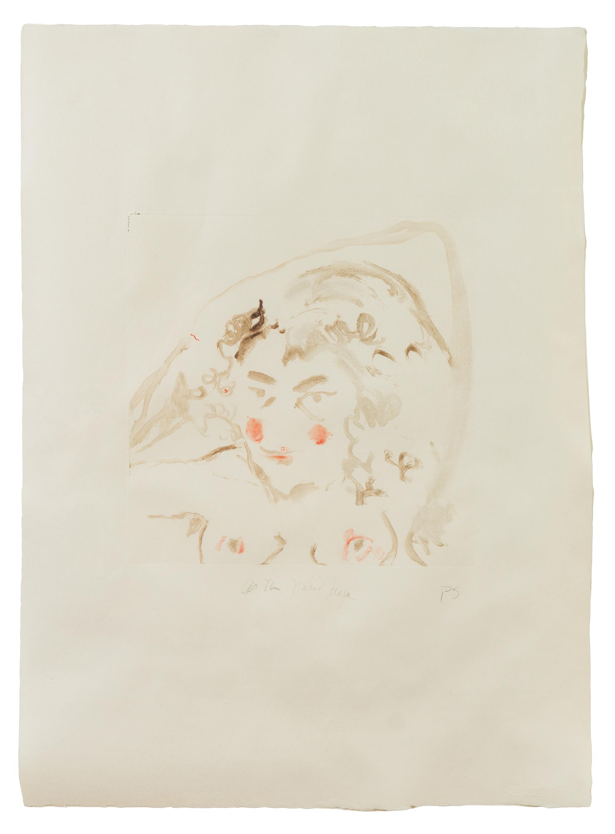 Pat Steir, (American, b. 1938), Self after Self (as the Naked Maja, Goya), 1986