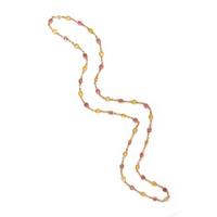 Collection of Multigem and Yellow Gold Necklaces