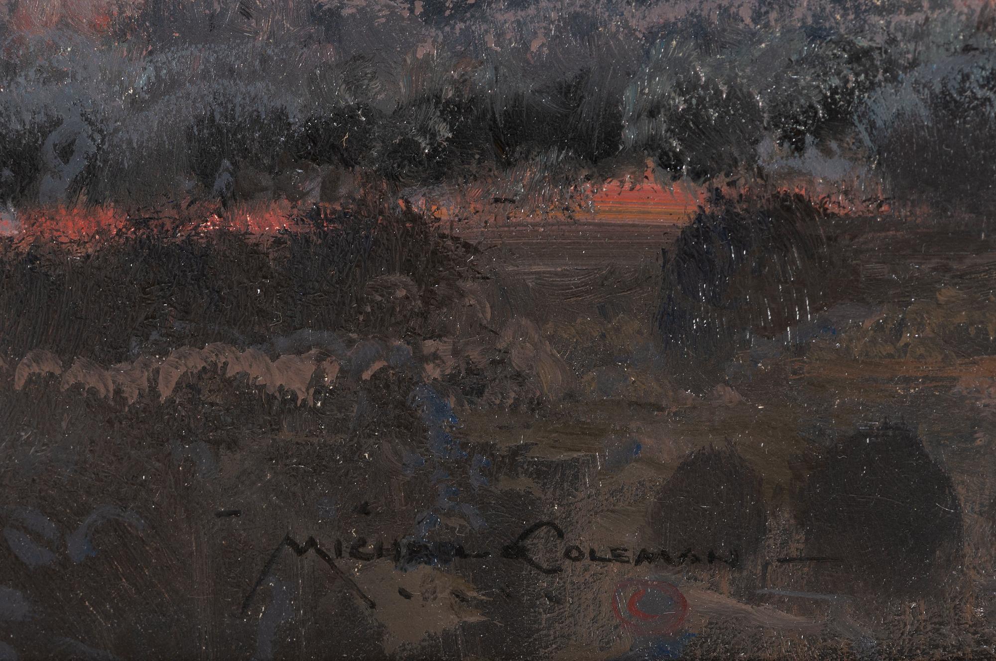 Crow Indian Camp at Sunset