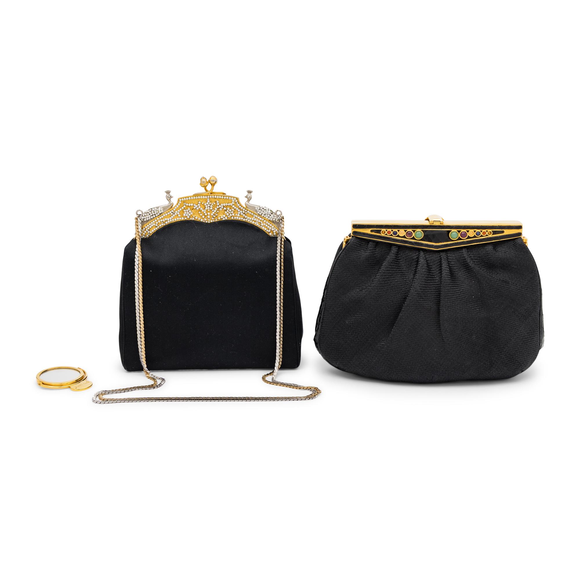 Judith Leiber, Two Black Evening Bags