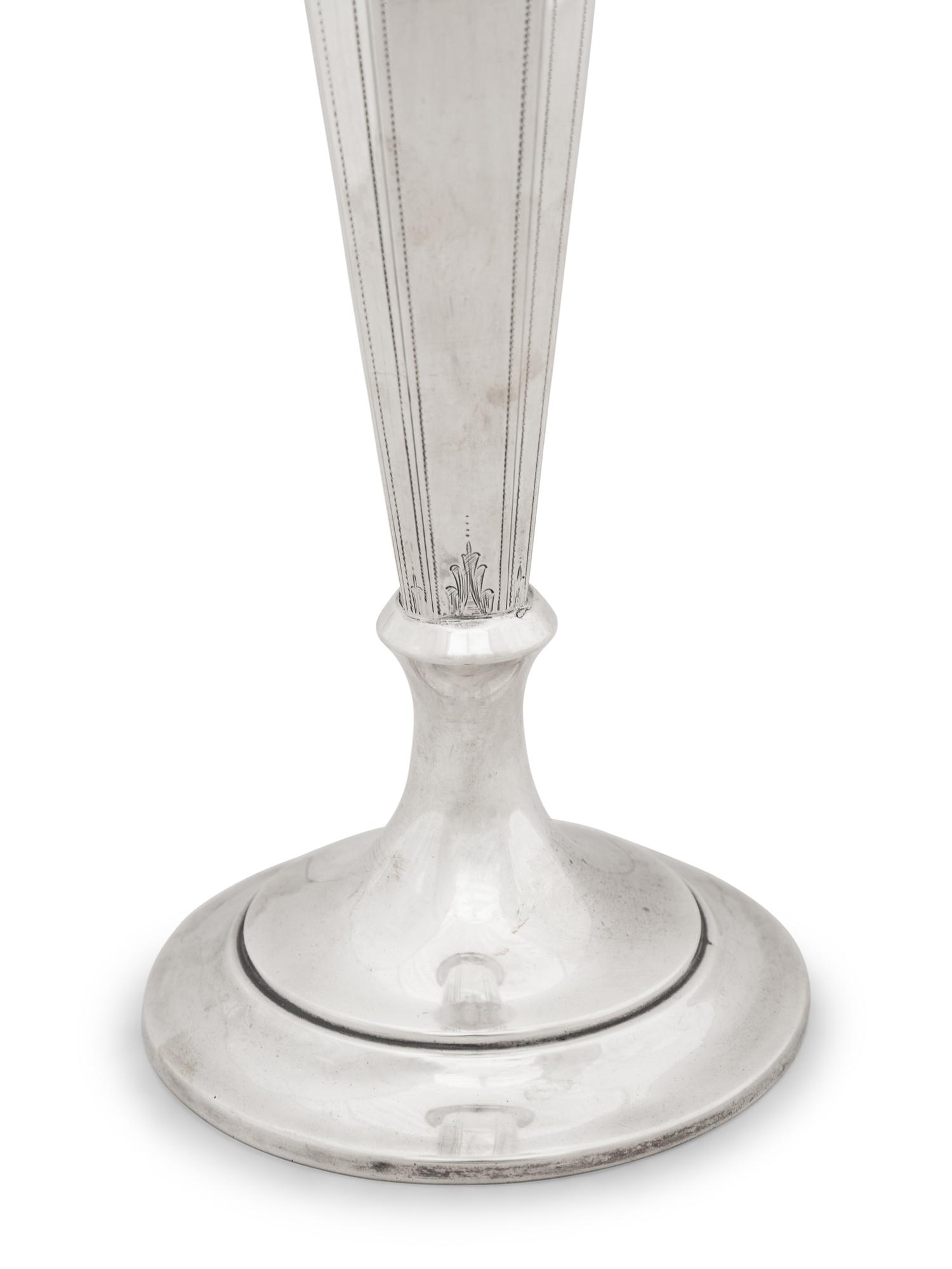 An American Weighted Silver Vase