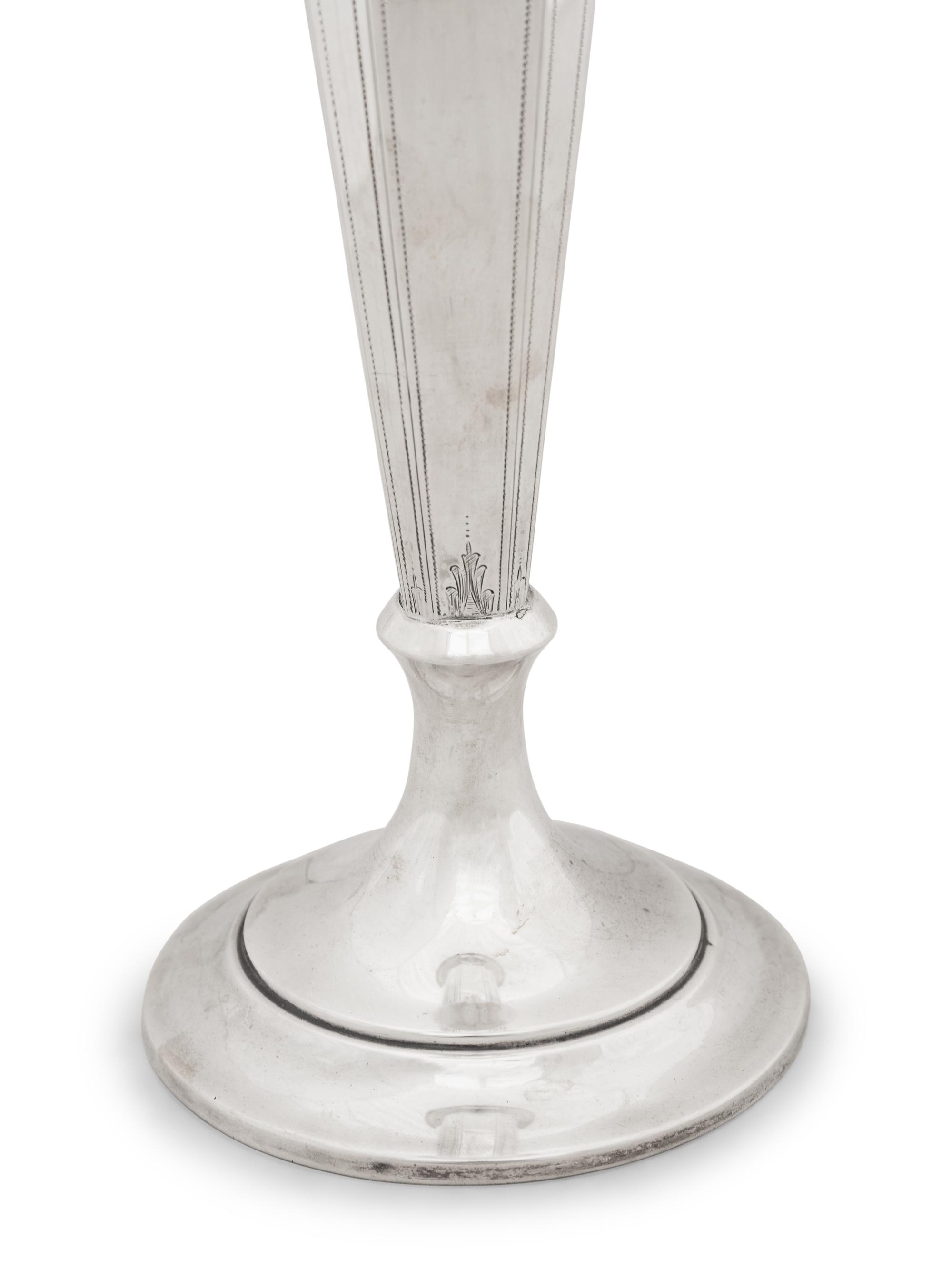 An American Weighted Silver Vase