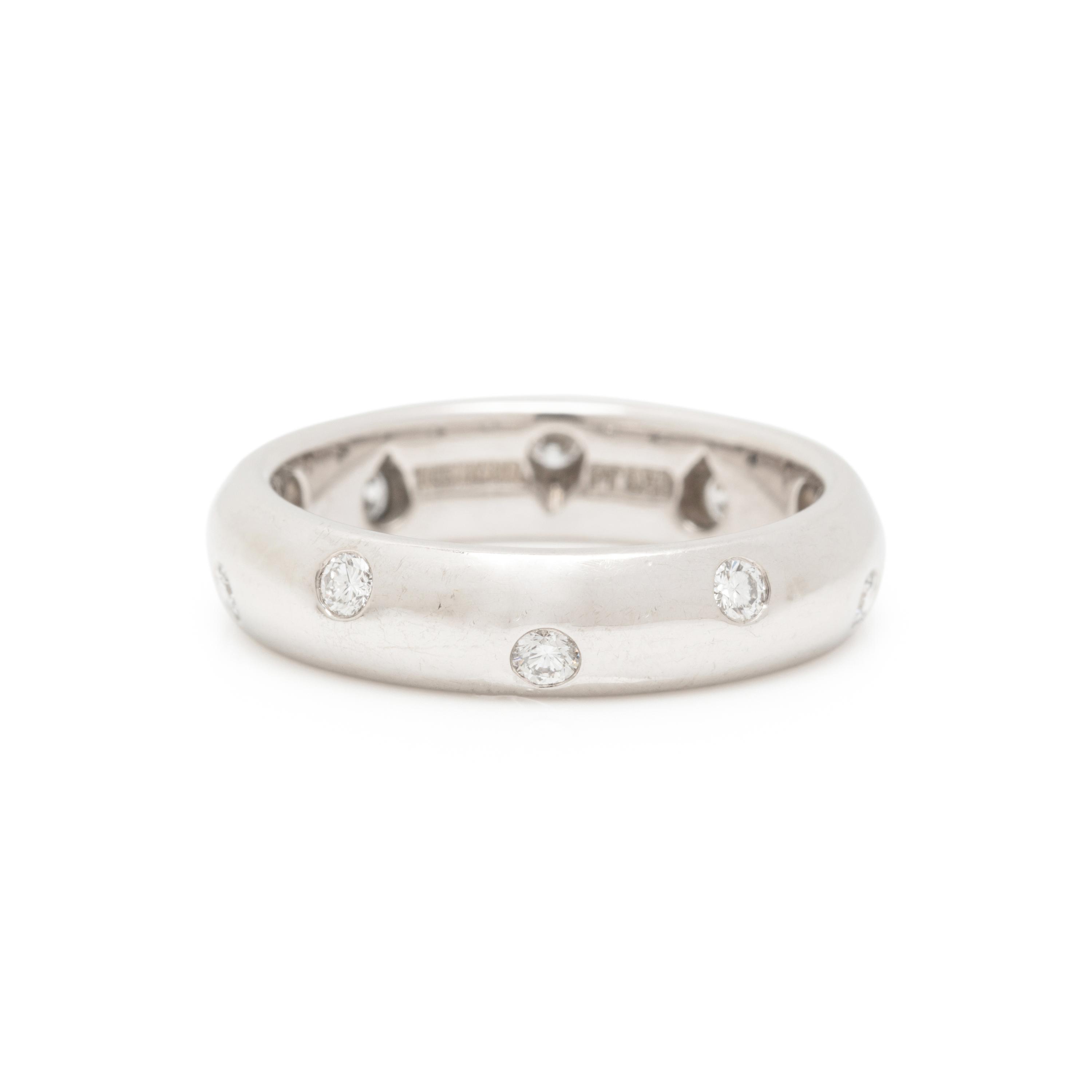 TIFFANY & CO., PLATINUM AND DIAMOND 'ETOILE' RING