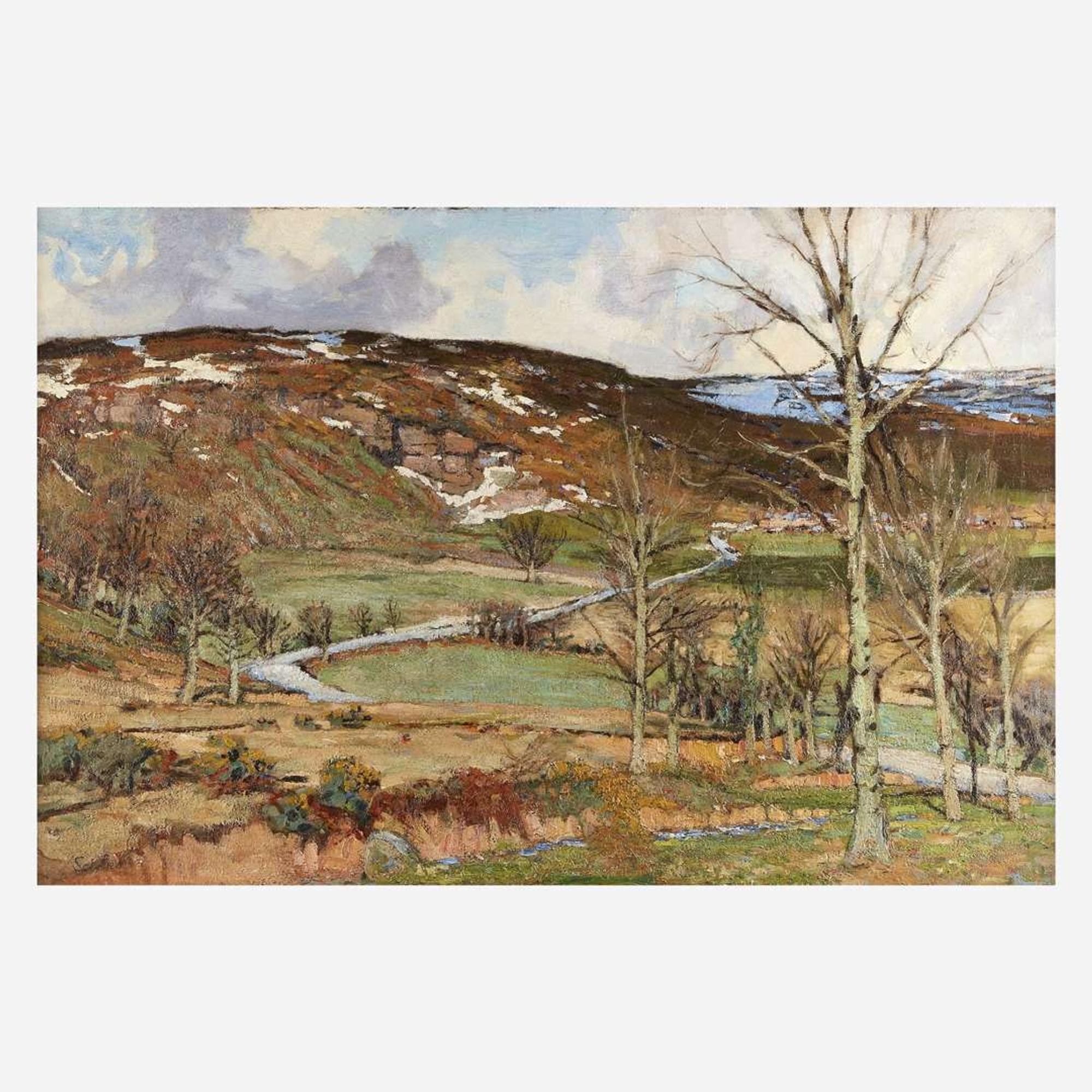Walter Elmer Schofield (American, 1867–1944) View of Eastby Crag, Embsay, Yorkshire