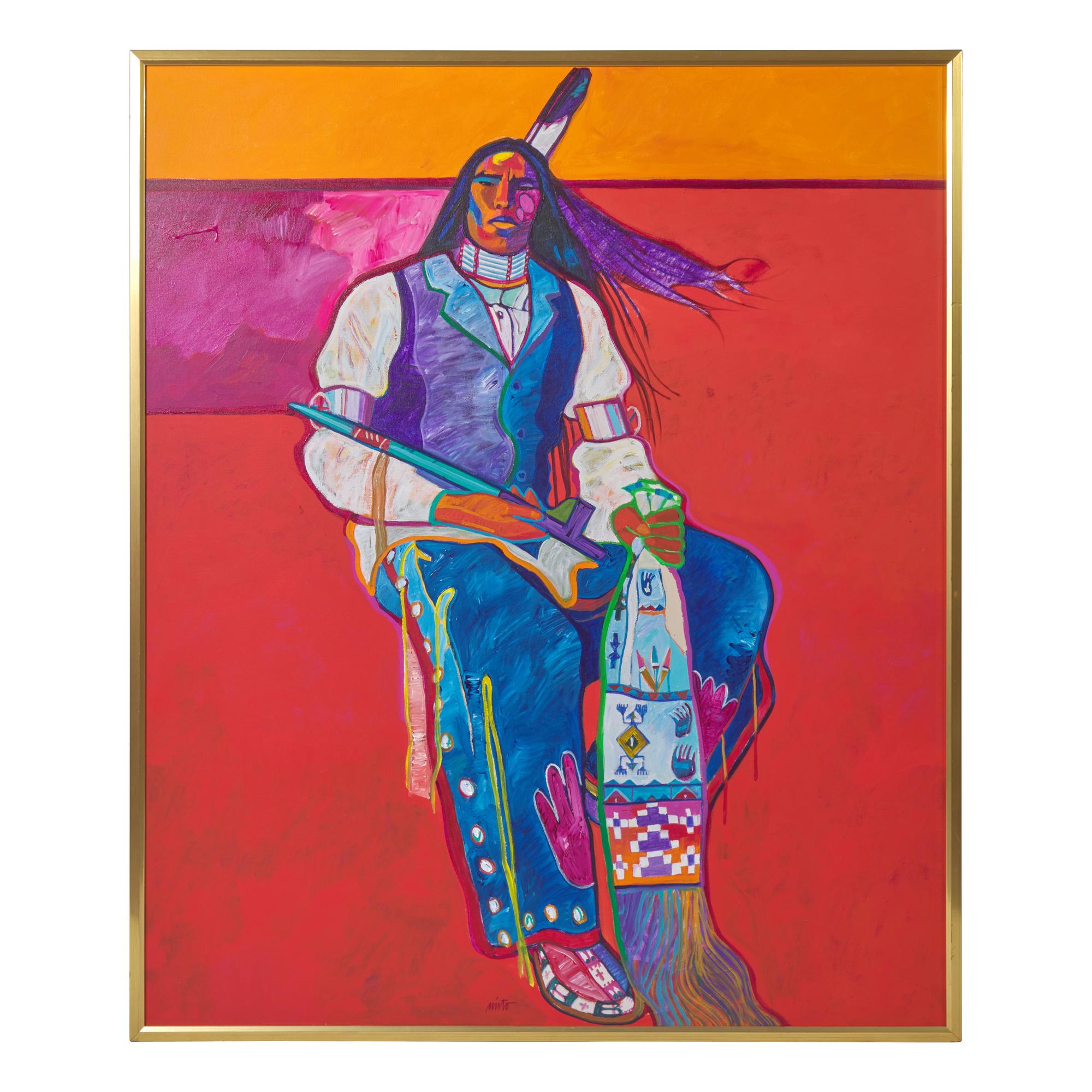 John Nieto (American, 1936-2018) — Plains Warrior , 1996