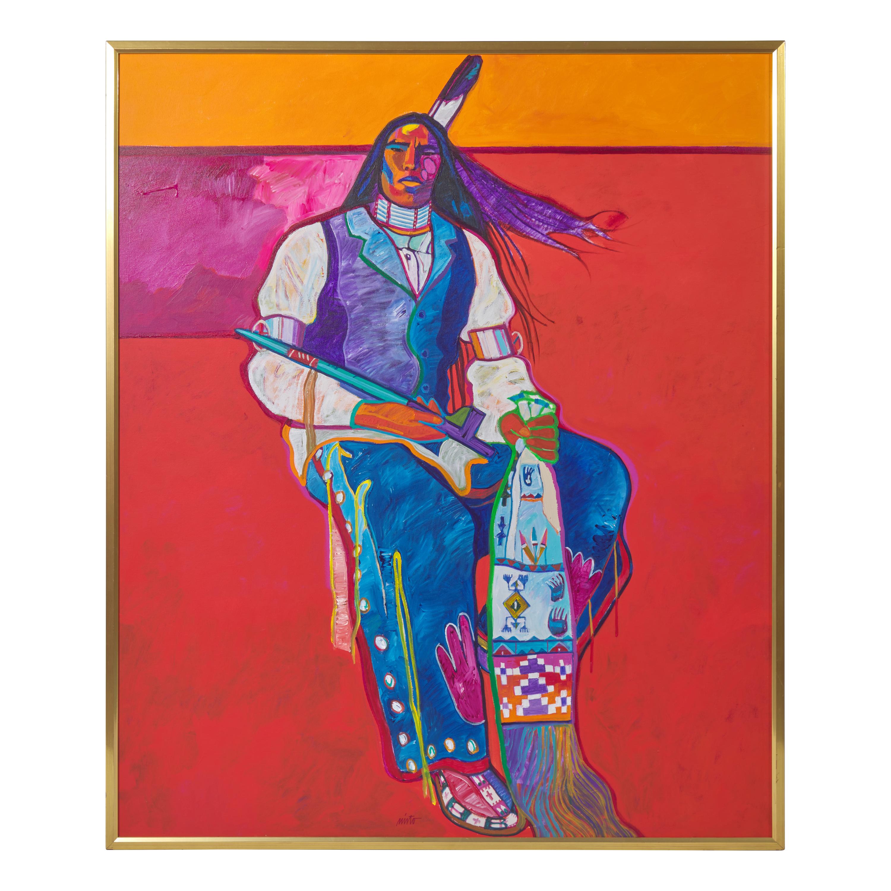 John Nieto (American, 1936-2018) — Plains Warrior , 1996