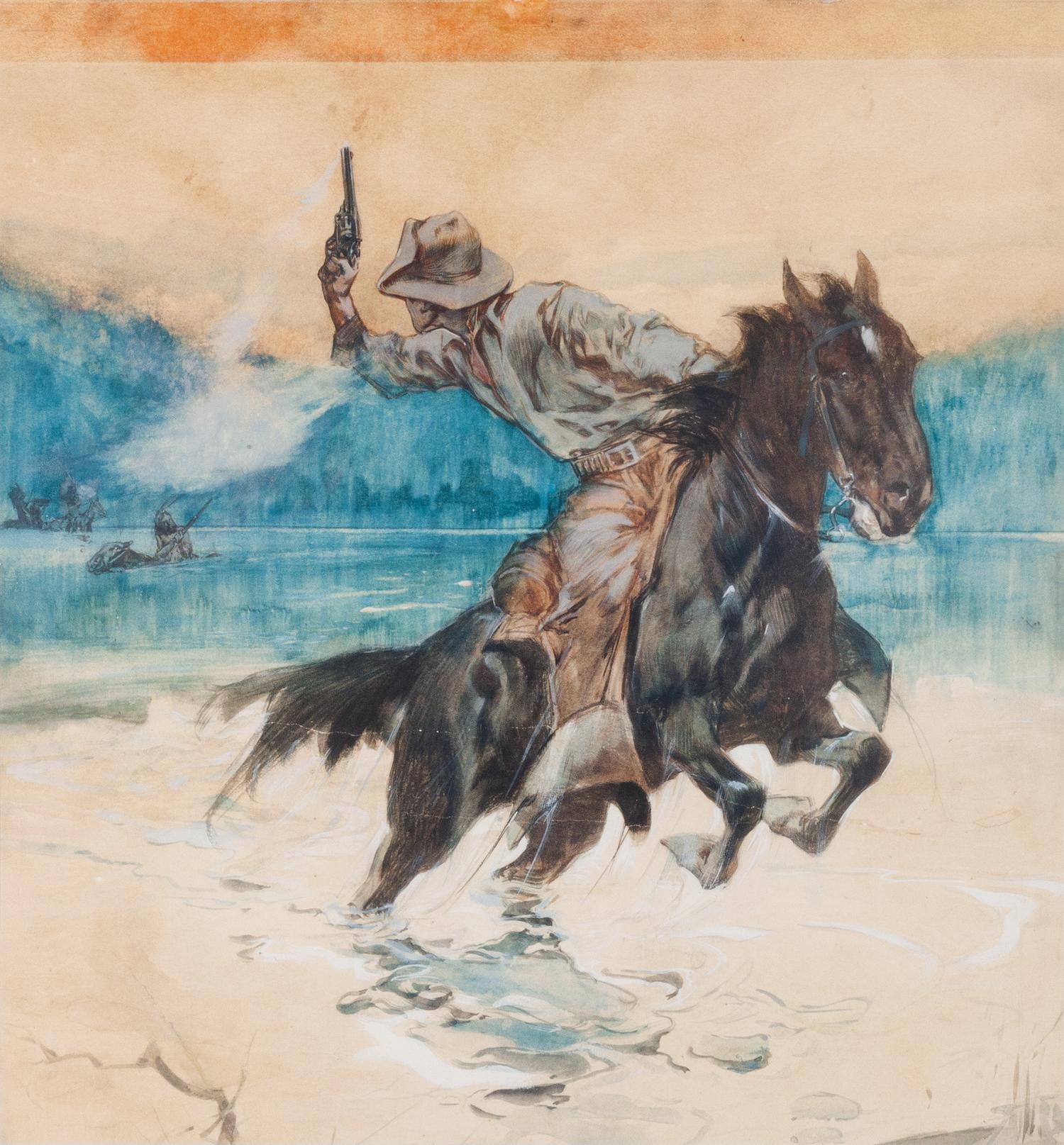 Dan Smith Larger 19 x 18 1/2 inches — (American, 1865-1934)