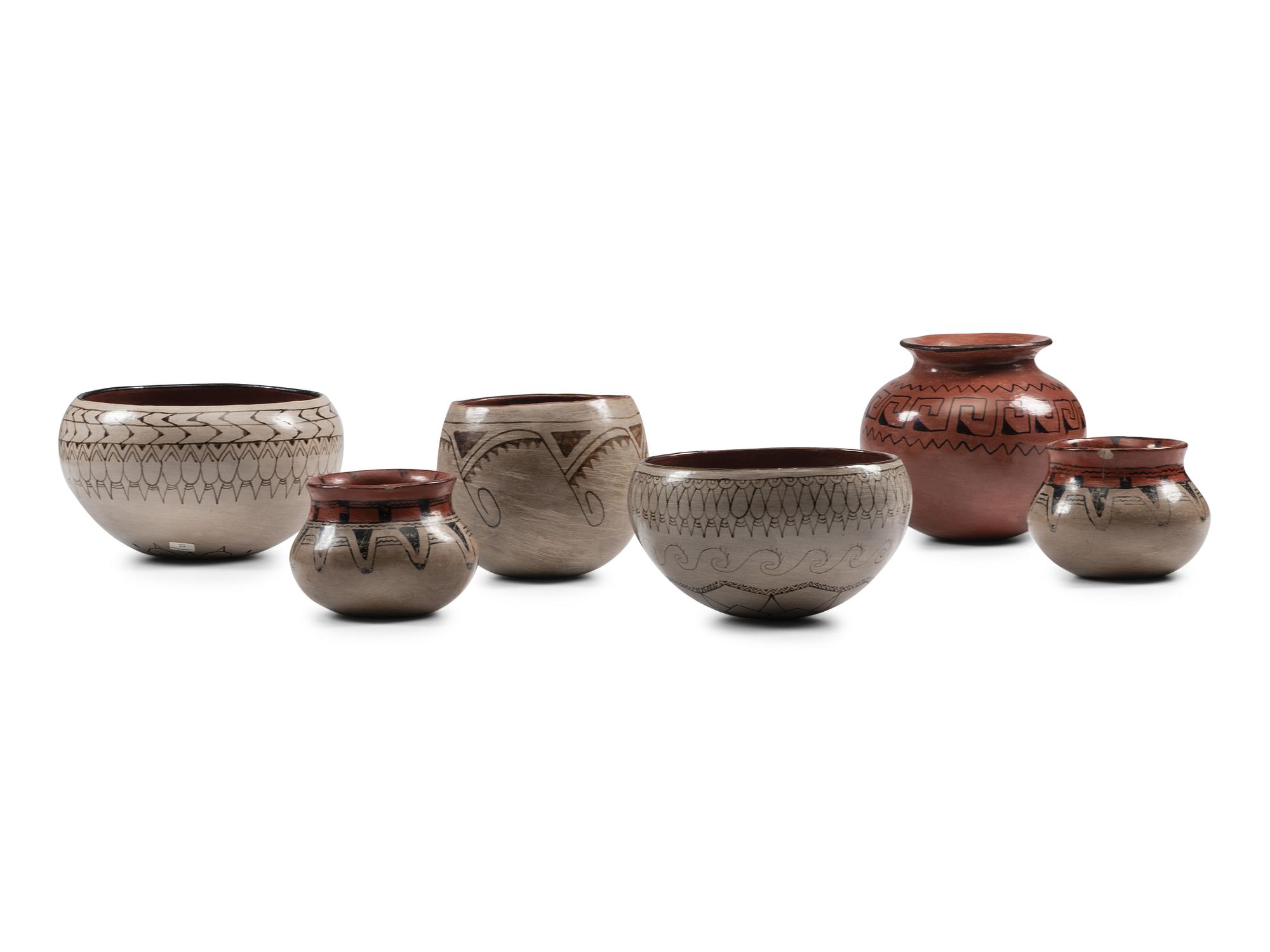 Collection of Maricopa Pottery