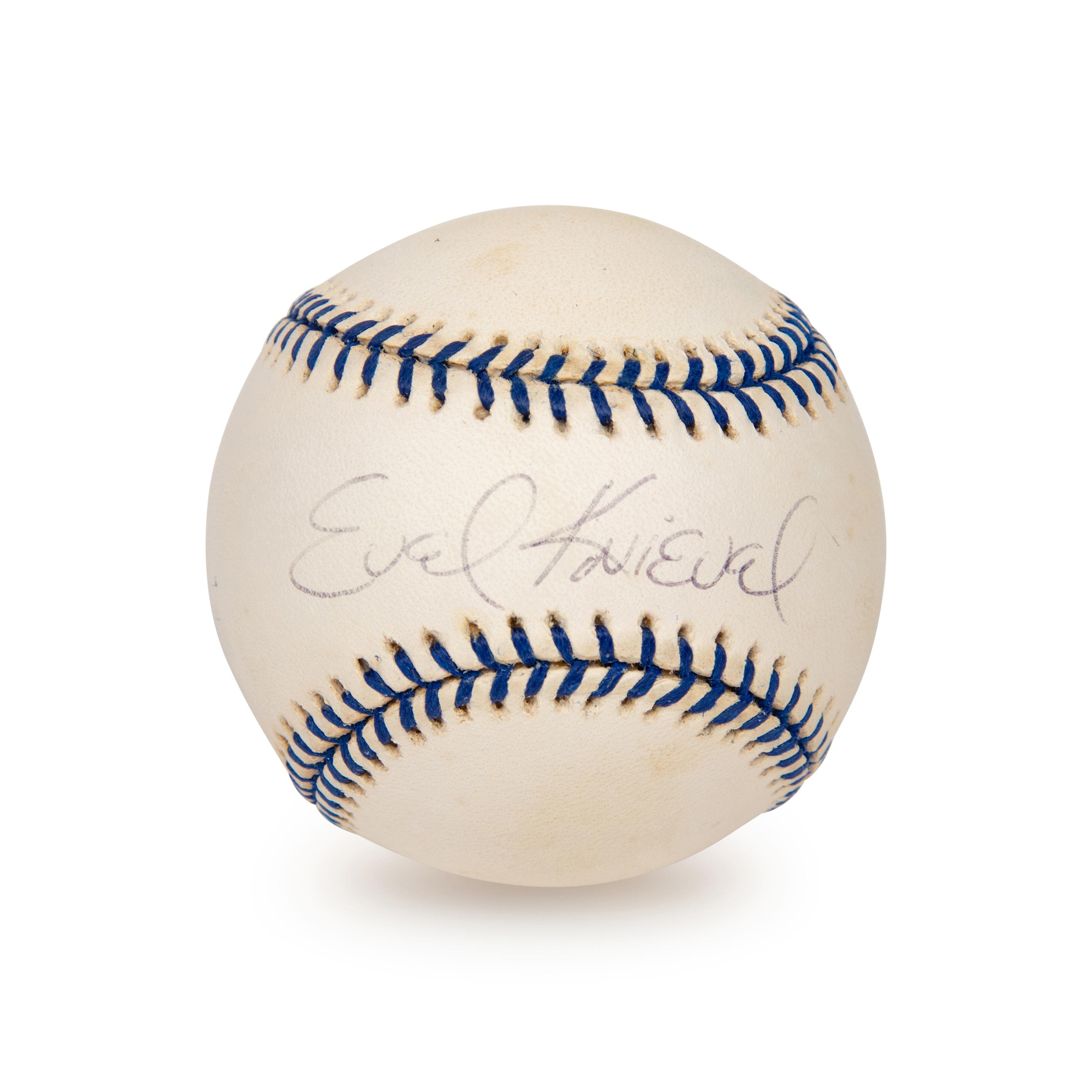 An Evel Knievel Single Signed Autograph Basketball (PSA)