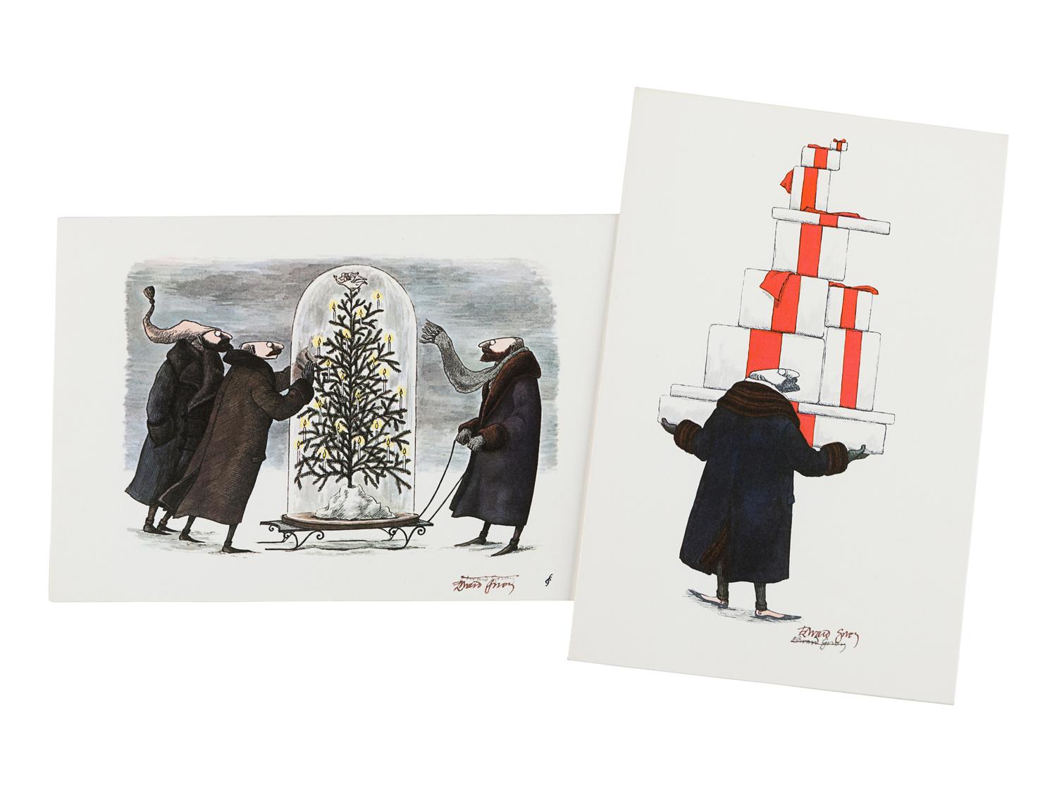 GOREY, Edward. Christmas Cards. New York: Gotham Book Mart, 1977.