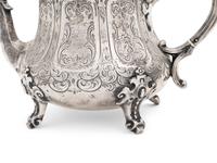 A Scottish Victorian Silver Teapot and Sugar Bowl