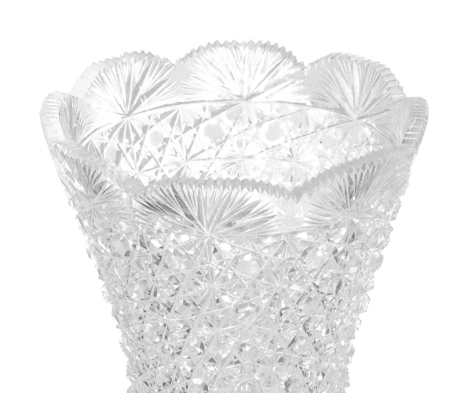 APPROVED FOR DONATION - A Monumental Austrian Cut Glass Vase