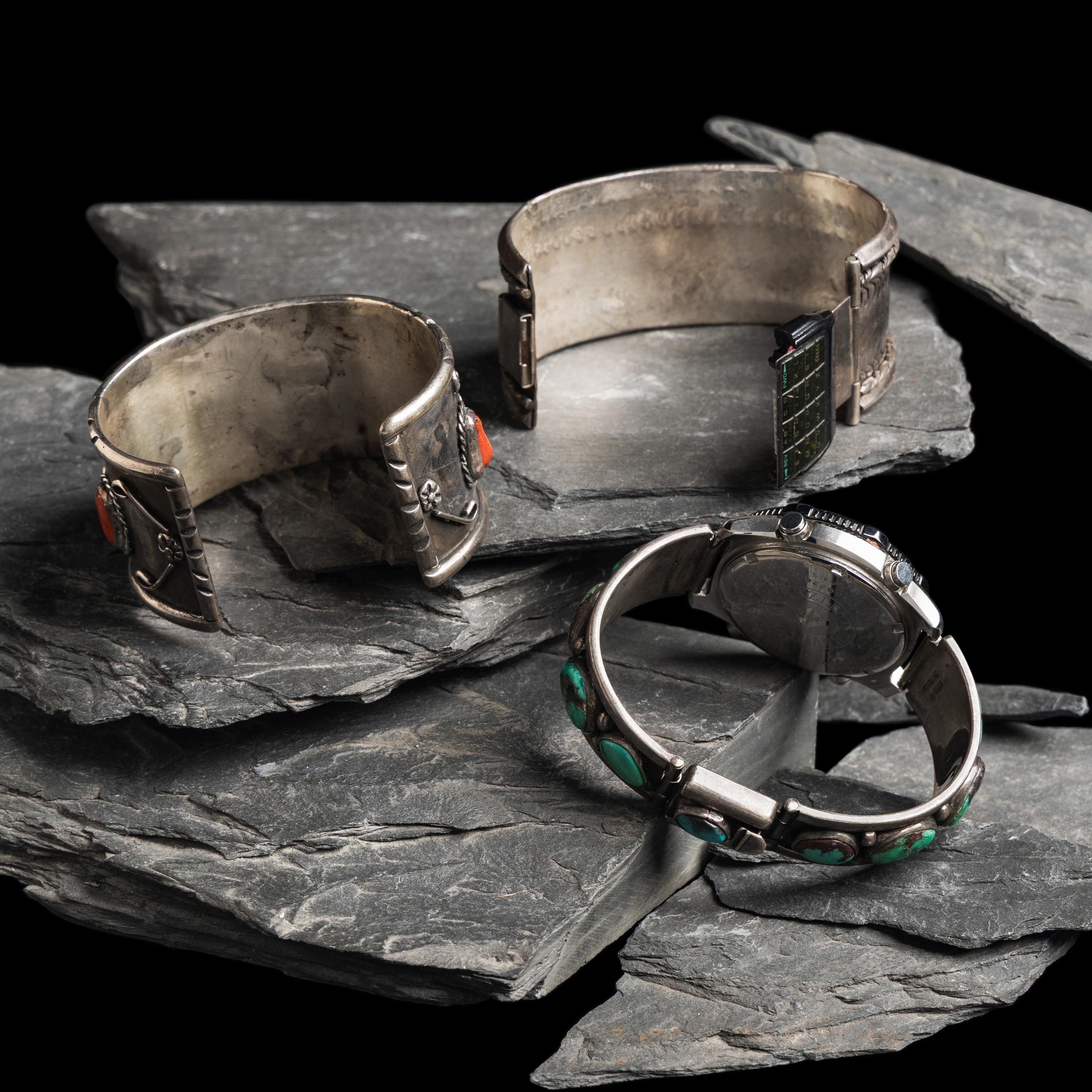 Navajo Silver and Turquoise Watch Bands