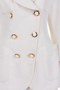 Chanel Two-Piece Double Breast Skirt Suit, 1990s