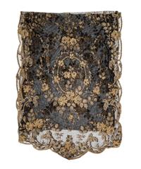 A Black Lace Floral Shawl, 1910-40s