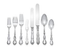 An Assembled American Silver Flatware Service