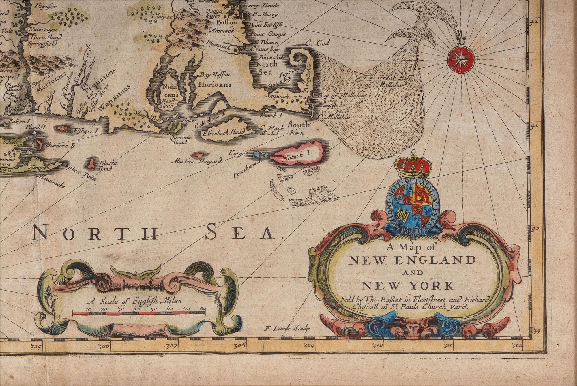 SPEED, John. A Map of New England and New York . London: Basset and Chiswell, ca 1676.