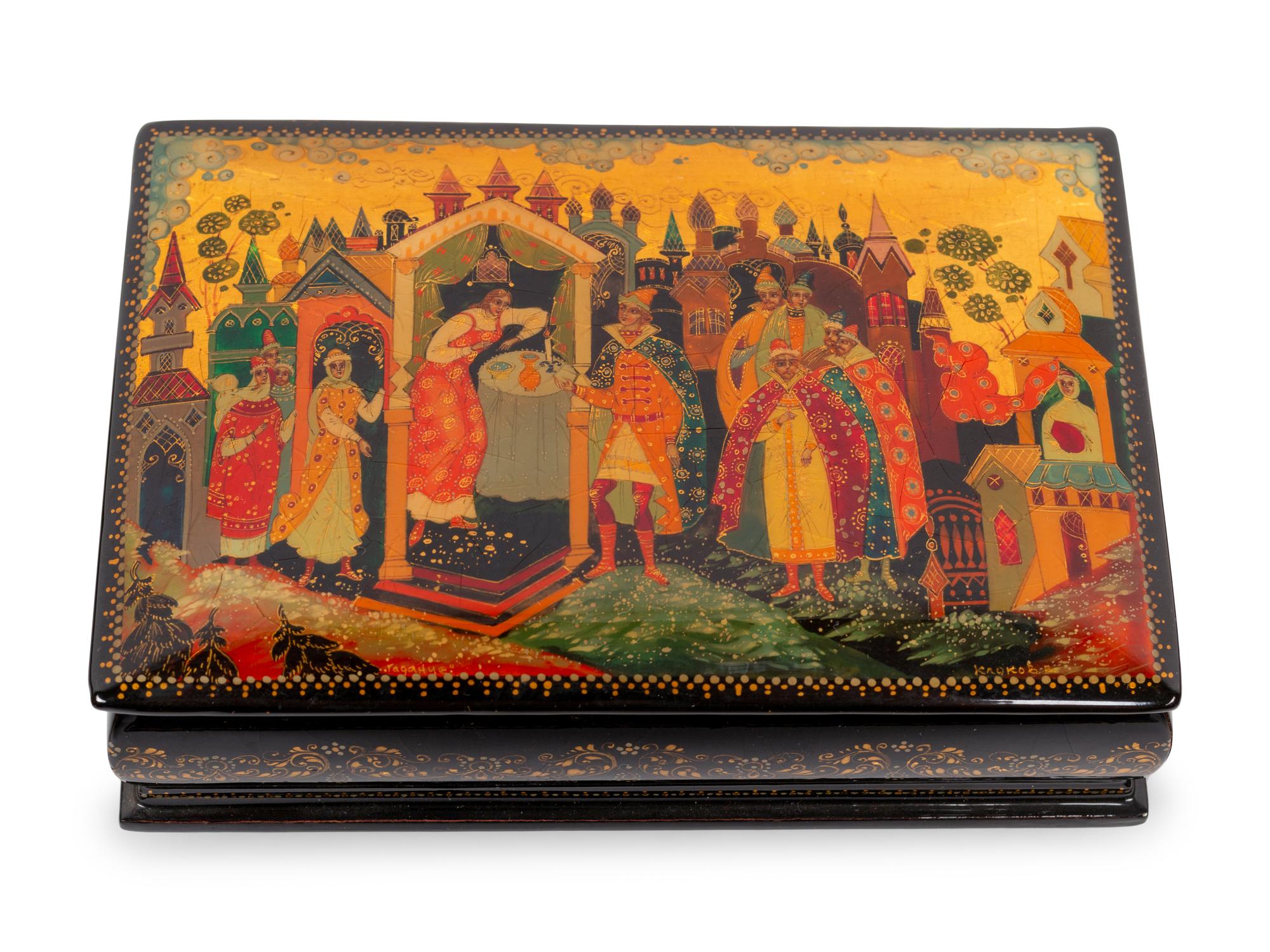 Fourteen Russian Lacquer Boxes