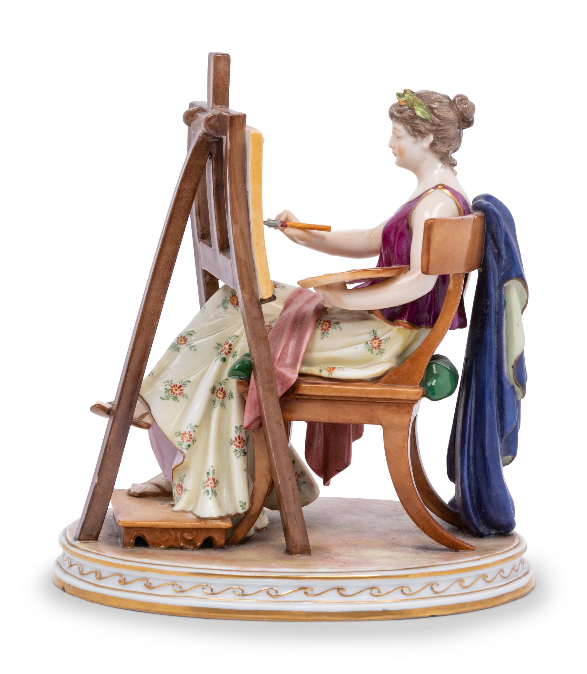 A Continental Porcelain Allegorical Figure