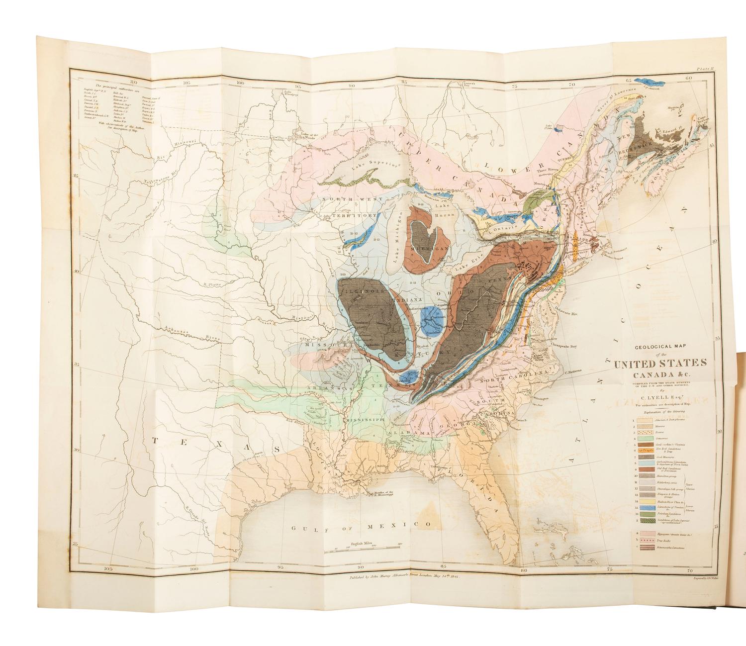 American Travel, Exploration & Expansion LYELL, Charles (1797-1875). Travels in North America; with Geological Observations of the United States . London: John Murray, 1845.