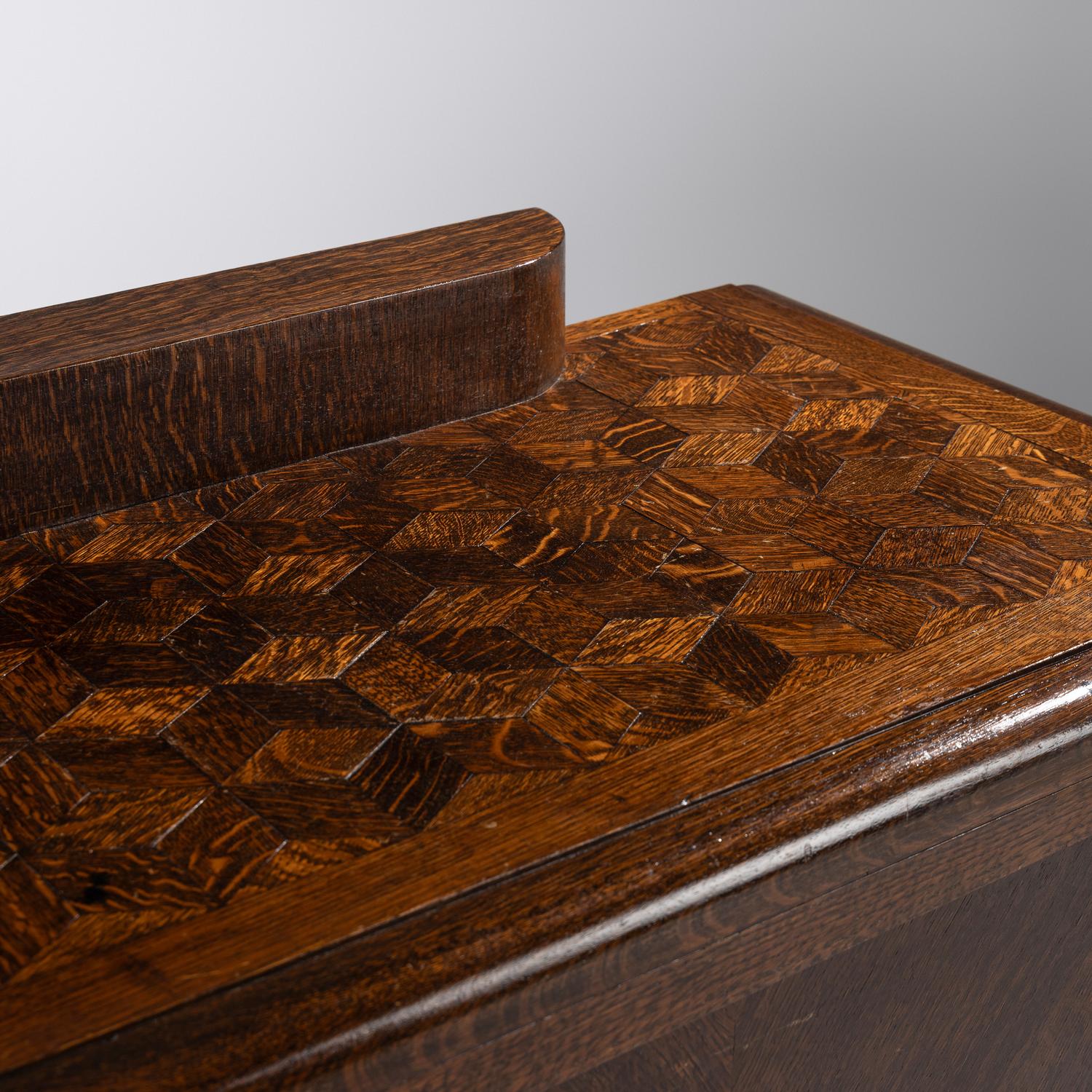 French parquetry serving cabinet