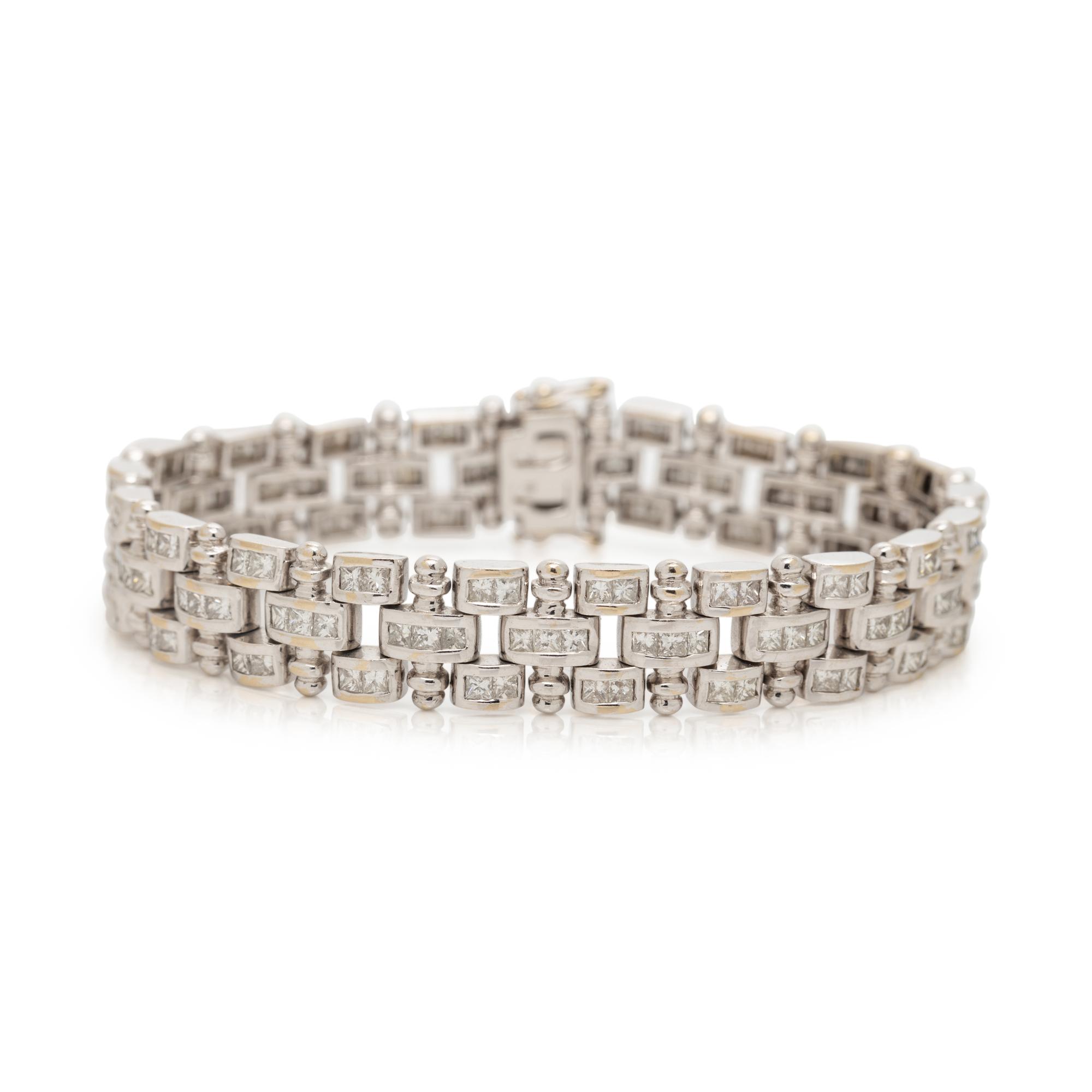 WHITE GOLD AND DIAMOND BRACELET