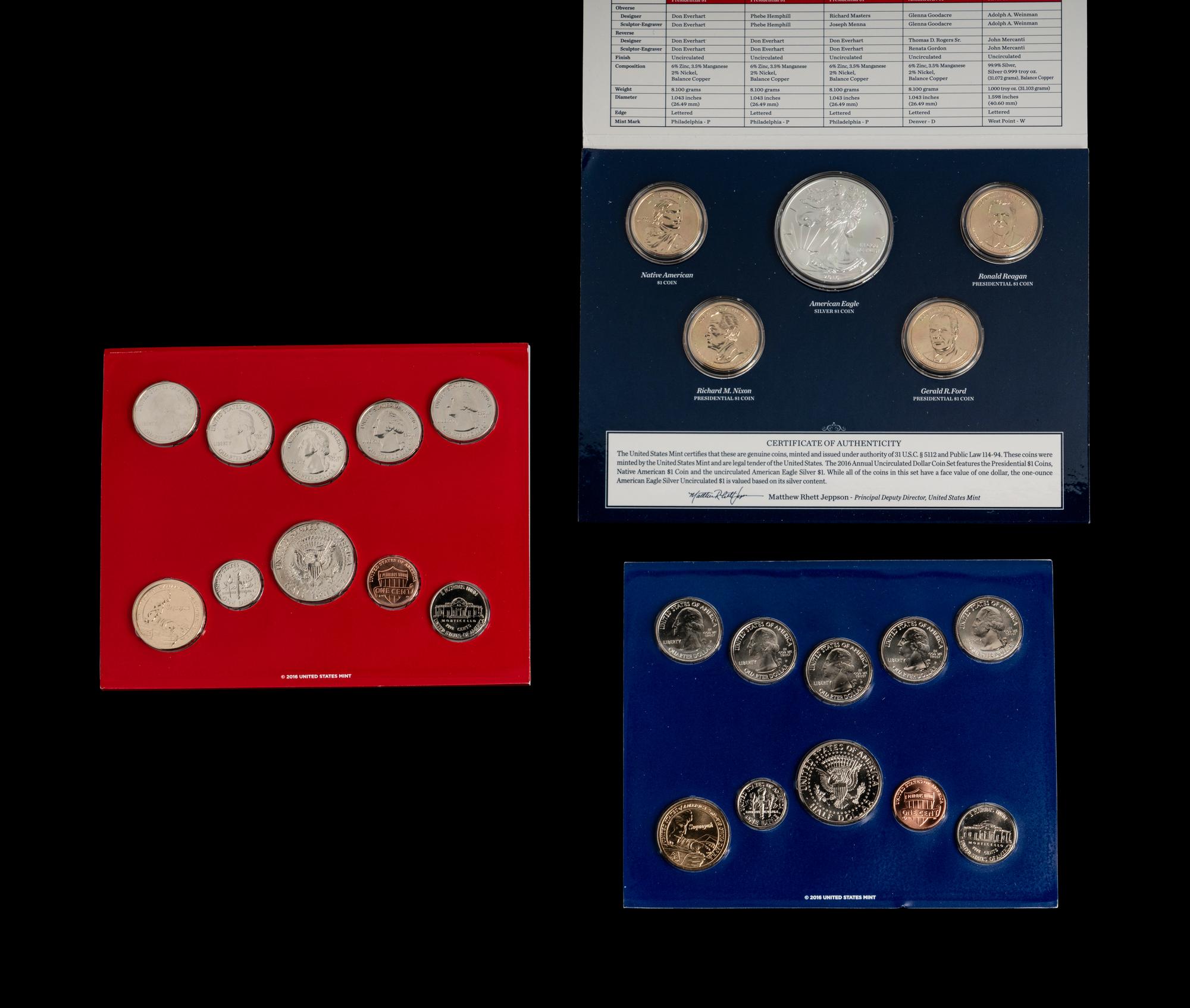 A Very Large Collection of U.S. Mint Issued Uncirculated and Proof Sets