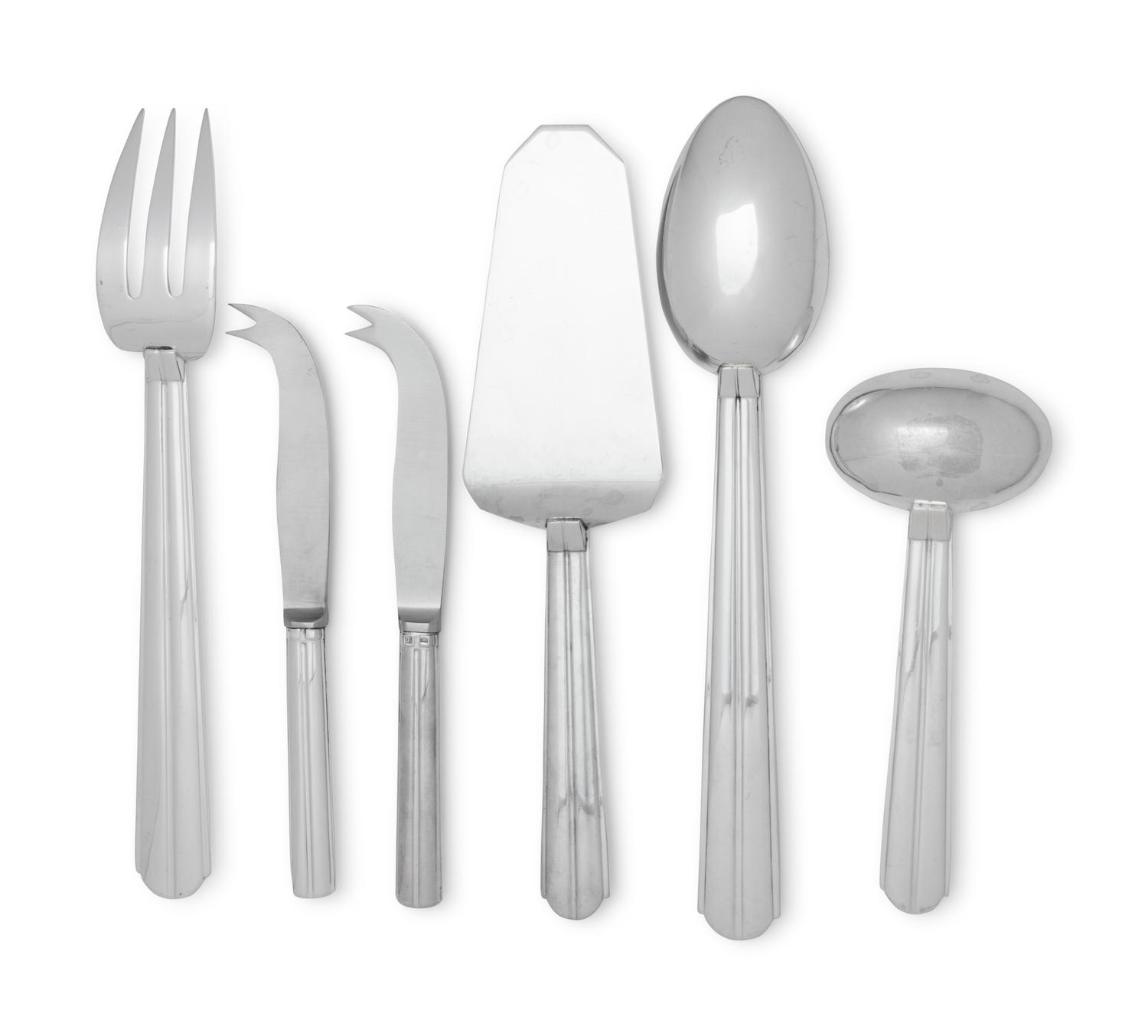 A Puiforcat Chantaco Silver-Plate Flatware Service