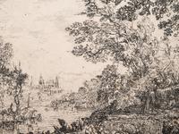 A group of four prints ( Berger et bergere conversant; L'Apparition; Le Fuite en Egypte; Les trois chevres )