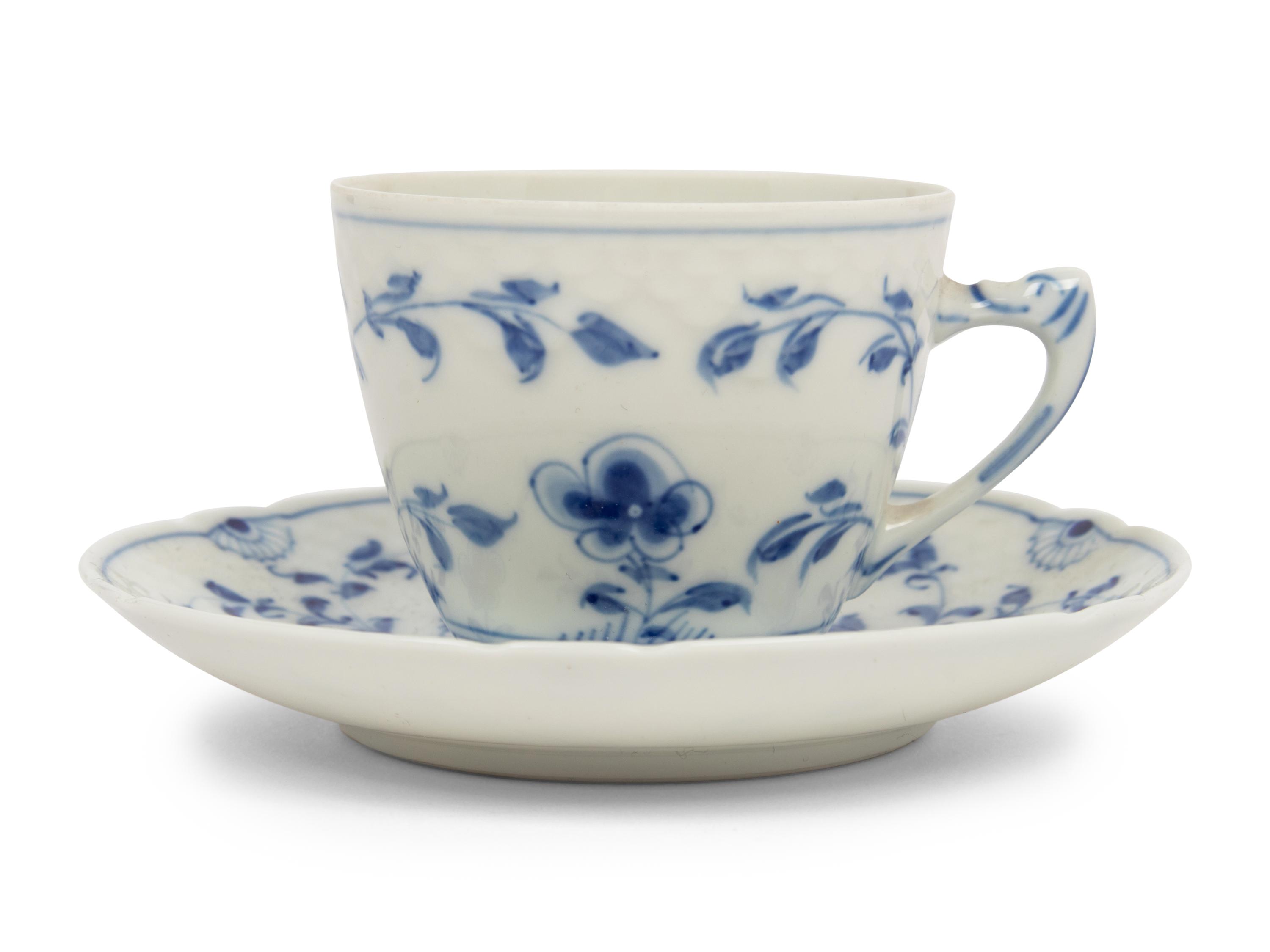 A Bing and Grondahl Blue Traditional Porcelain Dinner Service