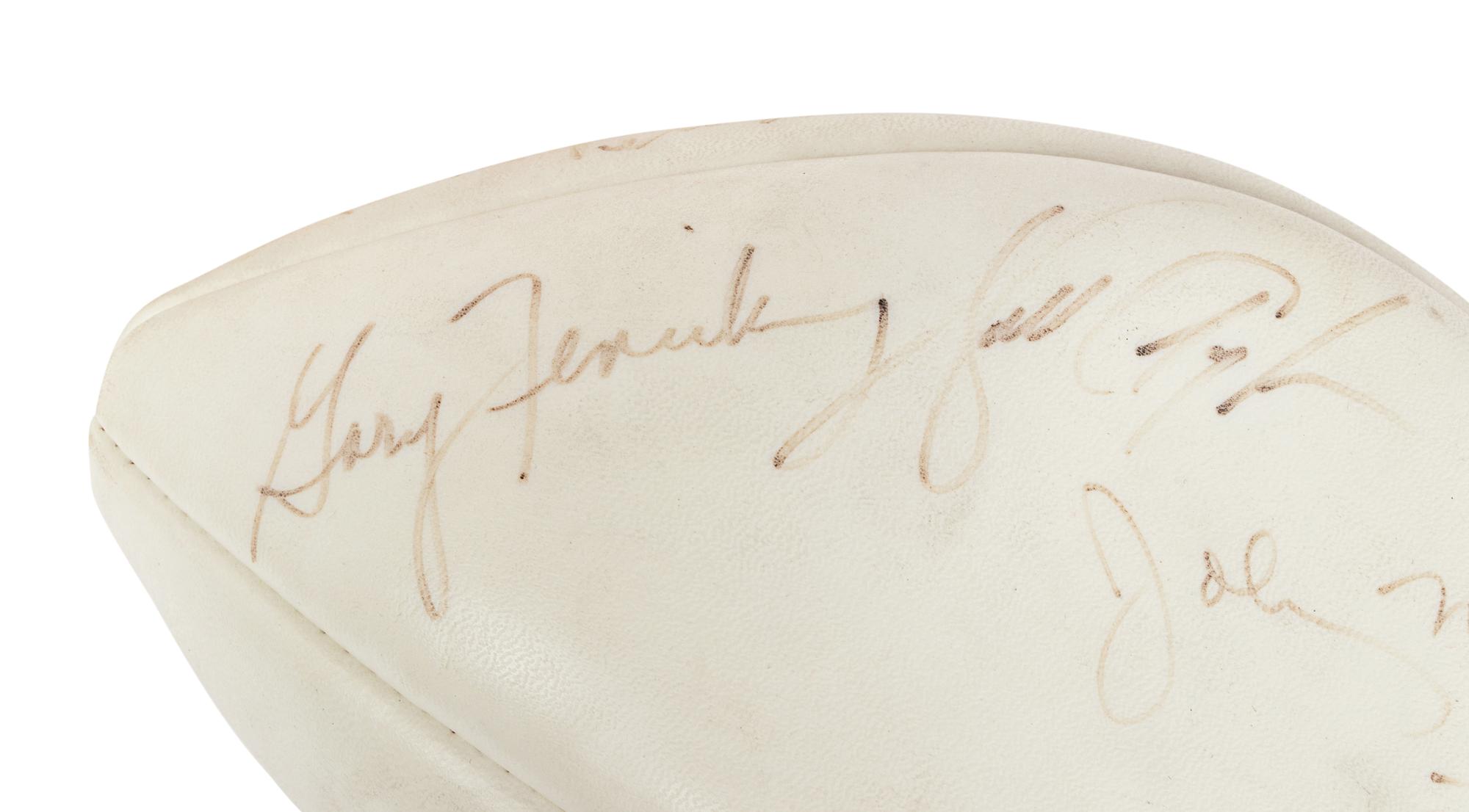 A Chicago Bears Multi Signed Autograph Football Including Walter Payton and Gale Sayers (Beckett Authentication Services BAS Certified),