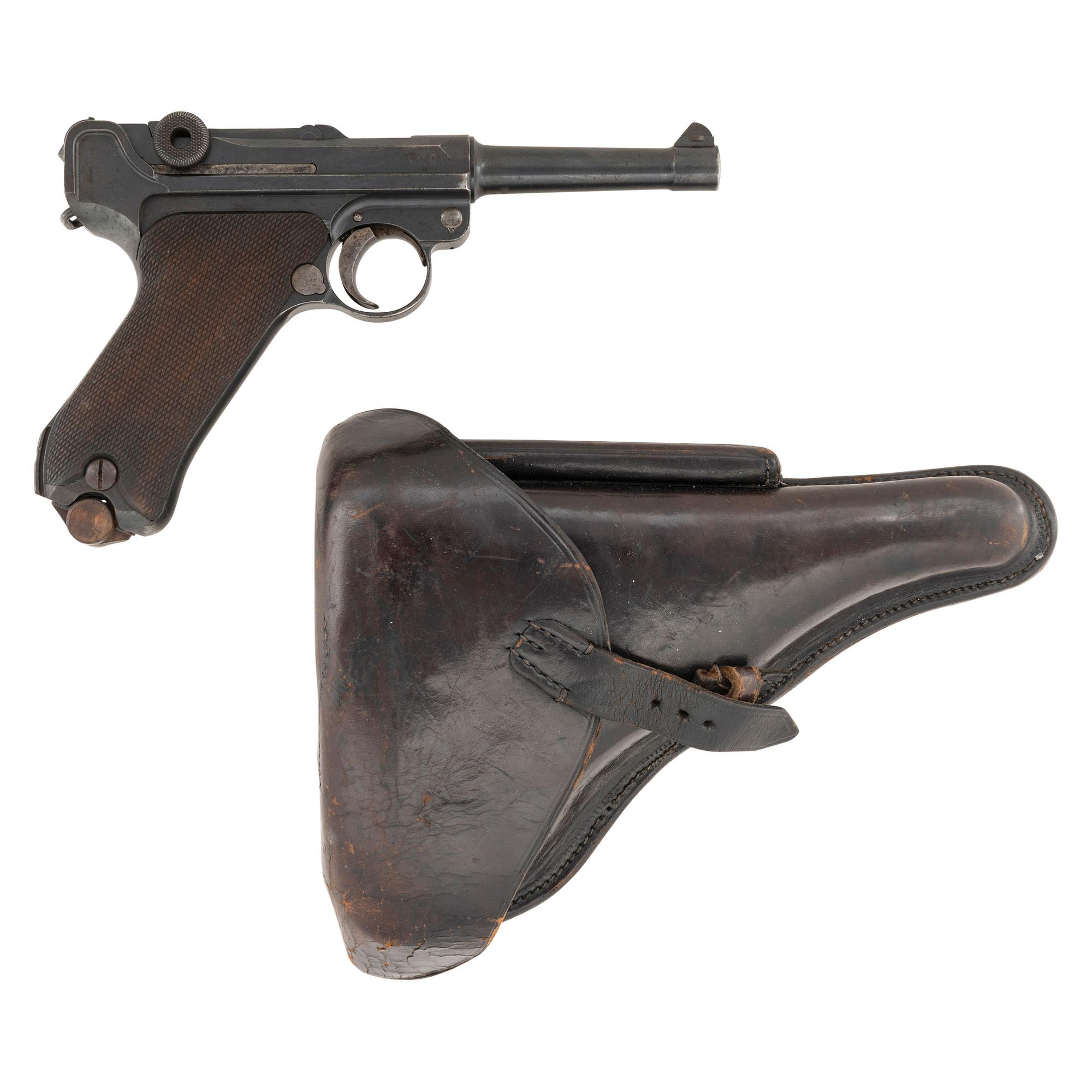 **1916 Dated DWM P08 Luger Pistol with 1916 Dated Holster