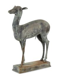 A Continental Bronze Model of a Deer