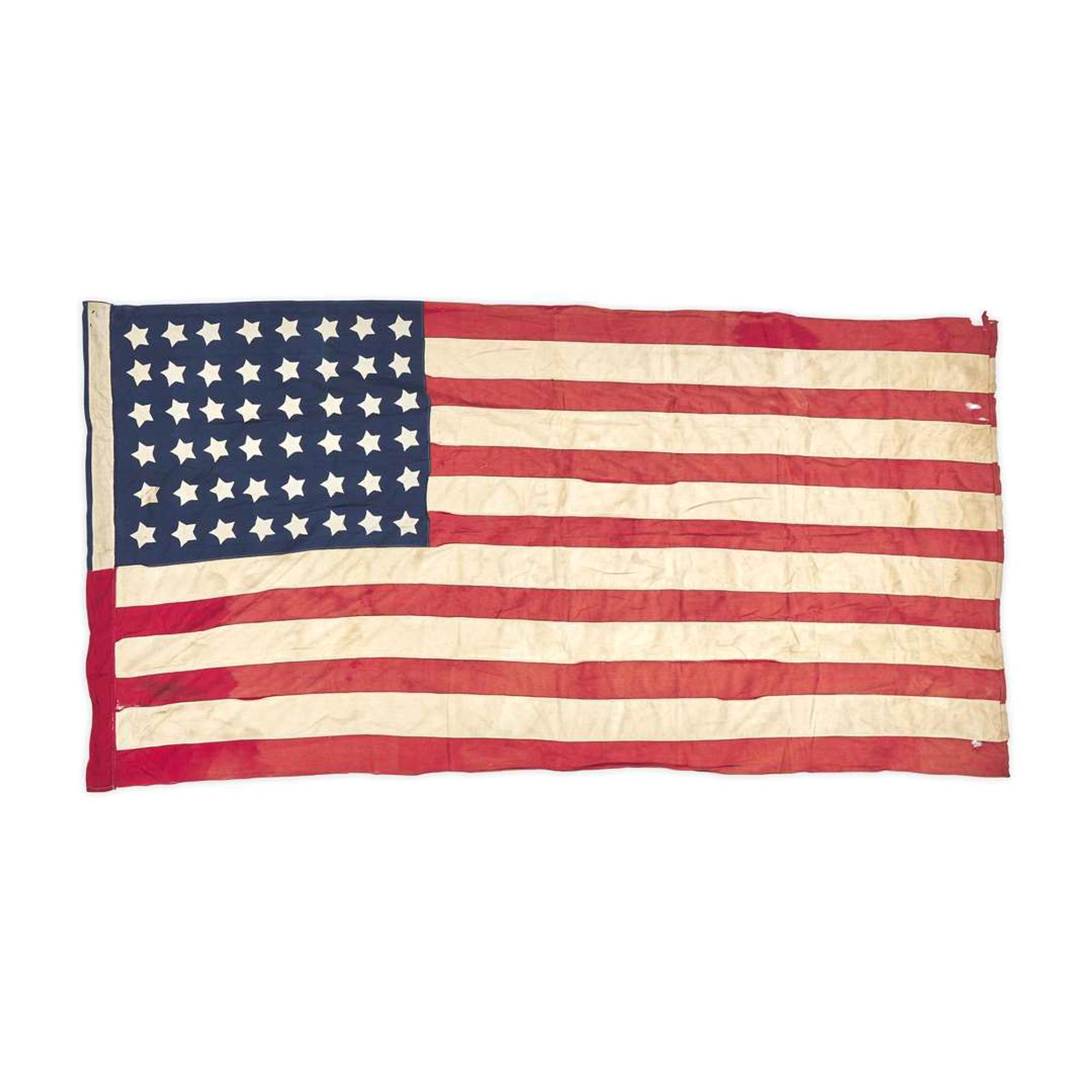 [FLAGS]. 48-star American flag commemorating Arizona statehood. Ca 1920.