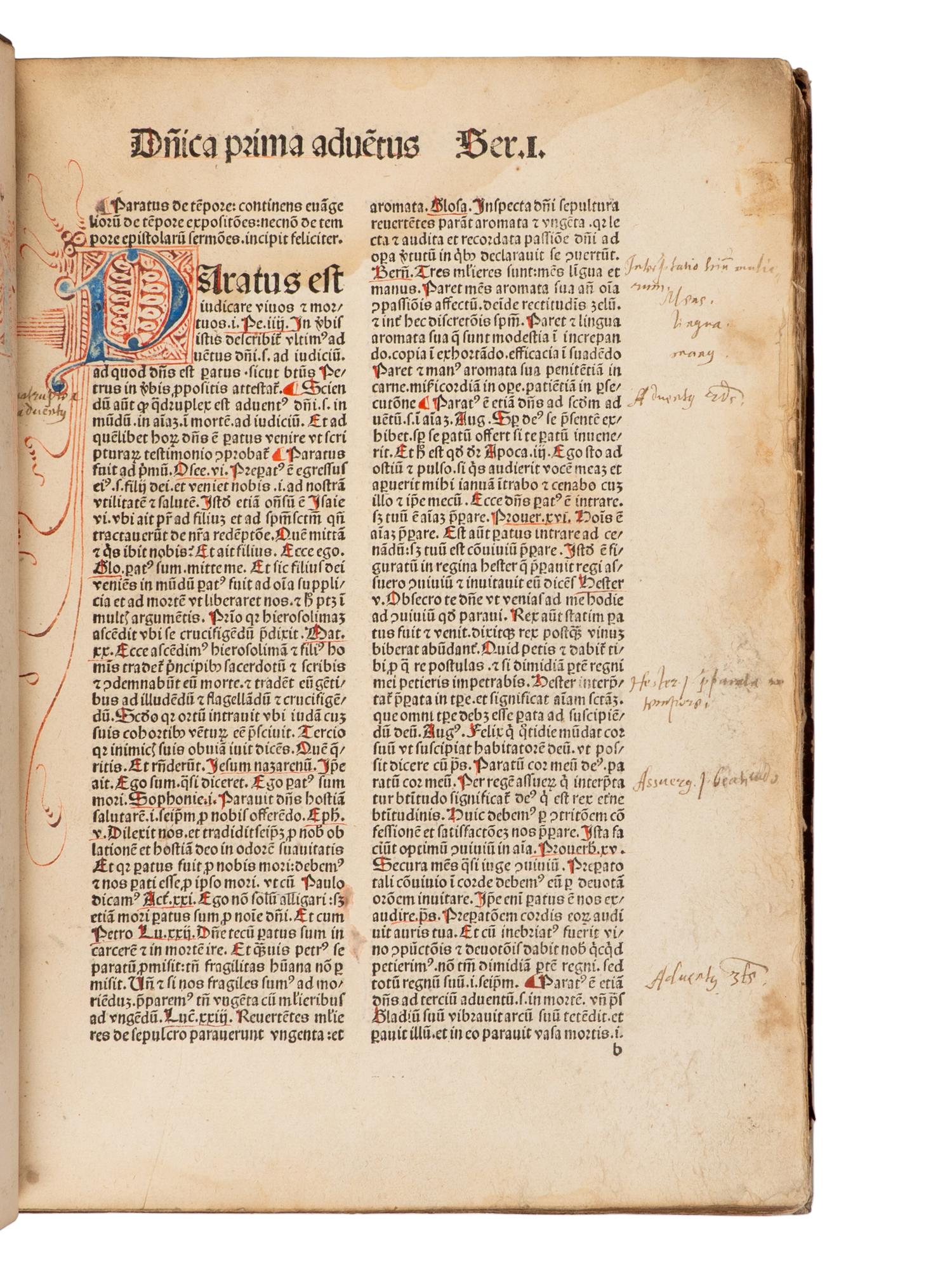 [Early Printing] [Incunable] Paratus. Sermones Parati de tempore et de sanctis