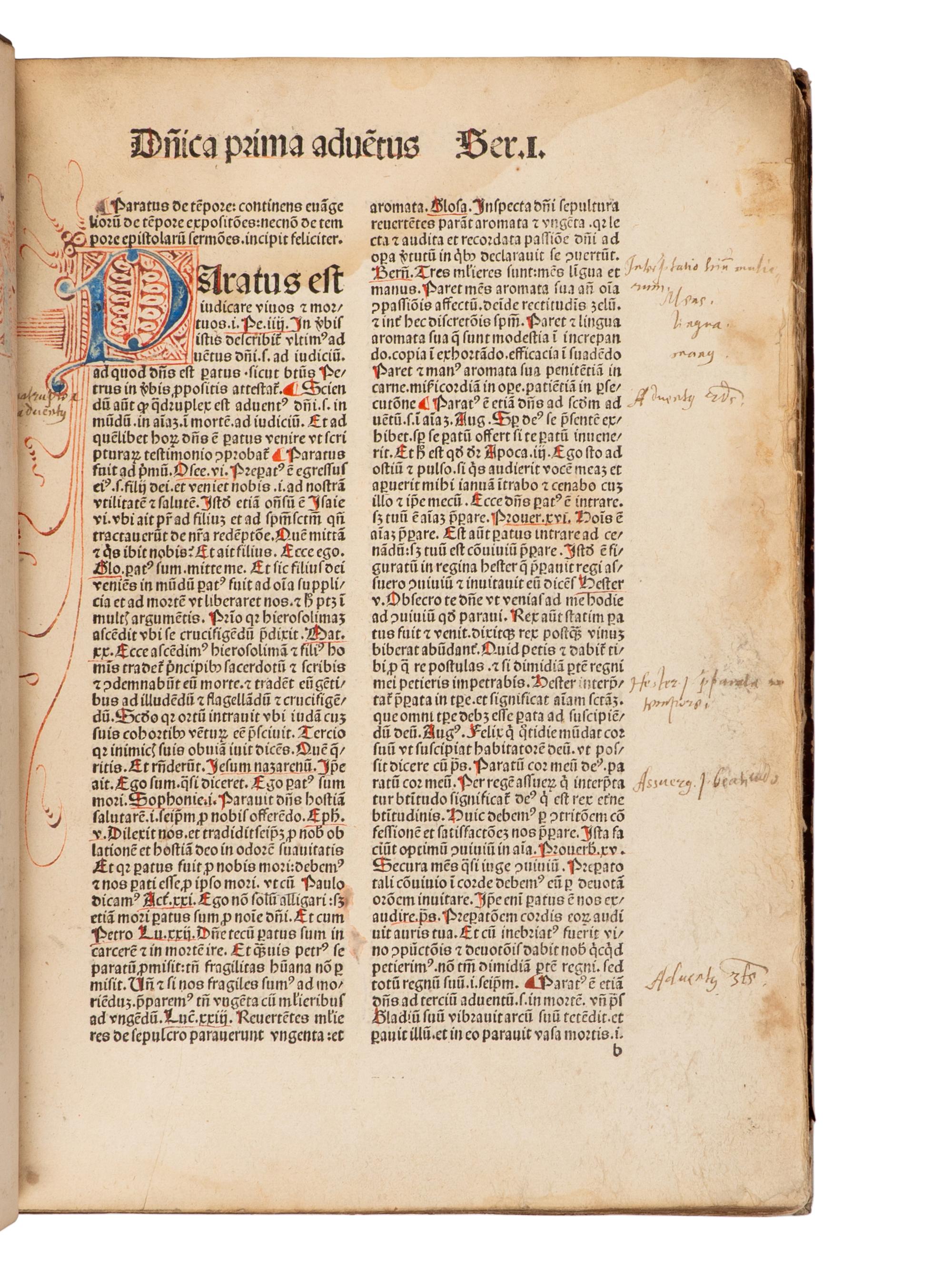 [Early Printing] [Incunable] Paratus. Sermones Parati de tempore et de sanctis